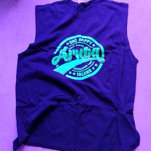 Men's Tank Top Sz: XL Aruba Island